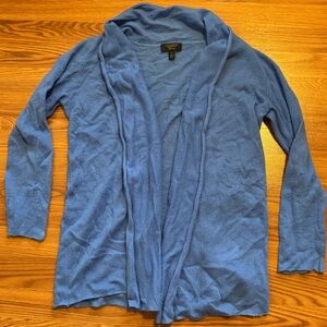 Charter Club Cashmere Blue Women'sOpen Front Cardigan Sweater Size S
